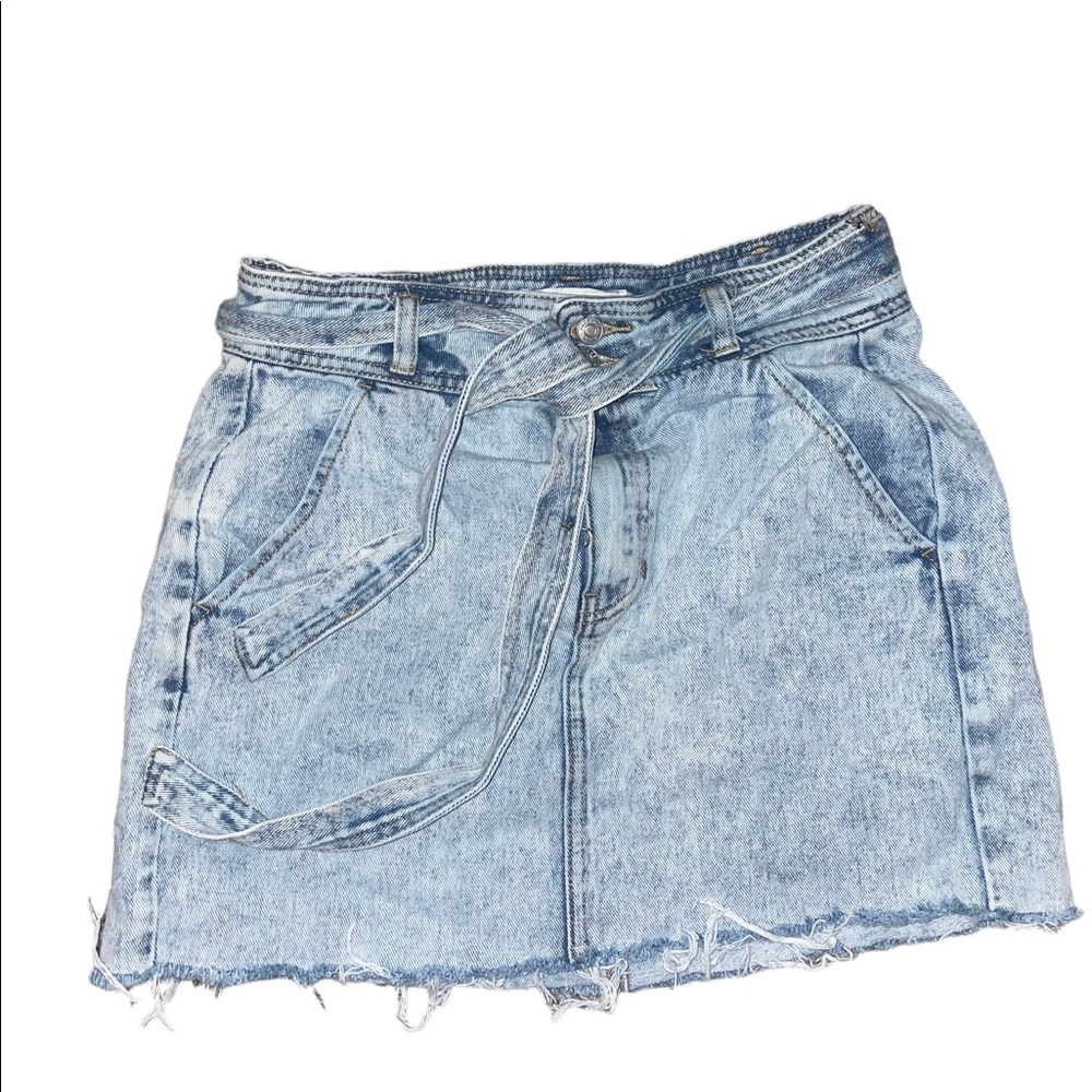 Pacsun Jean distressed mini Skirt